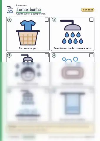 Página Banho, passo a passo do PDF.